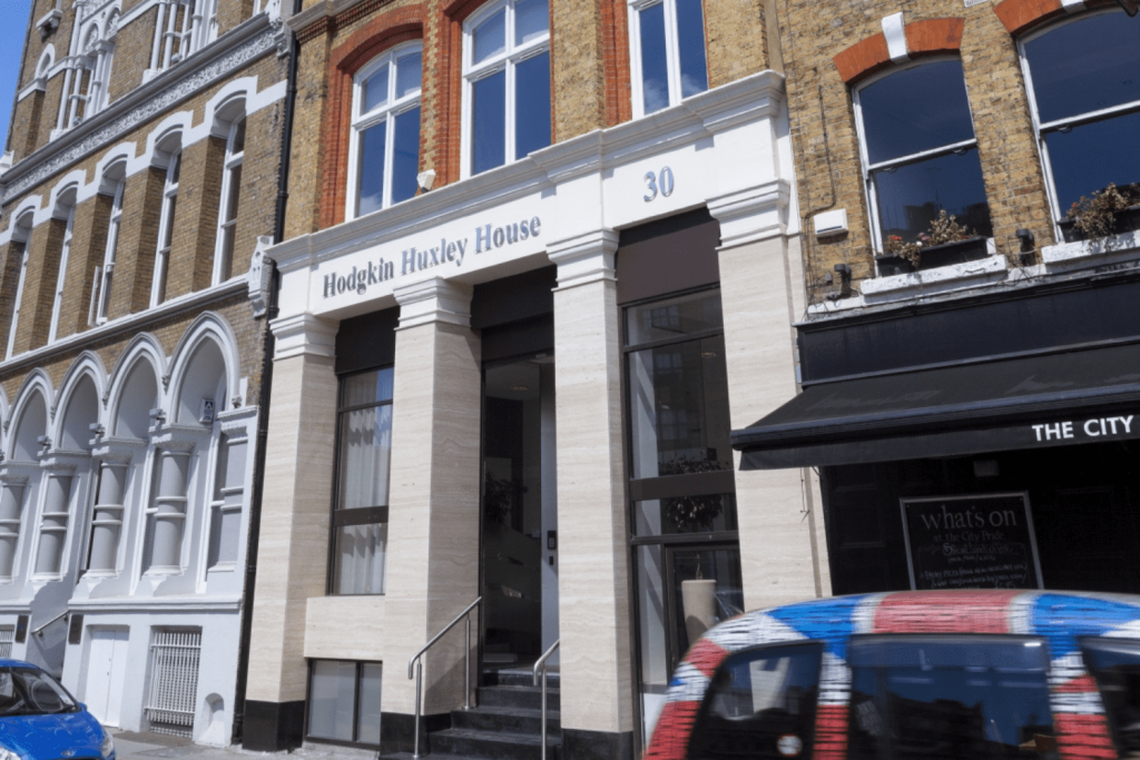 Outside of Hodgkin Huxley House