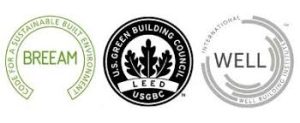 BREEAM certified building showcasing sustainable green credentials