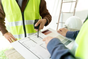 Facilities management supplier management in action with engineer delivering on-site service inspection across UK sites